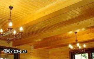 Варианты конструкций потолка в брусовом доме