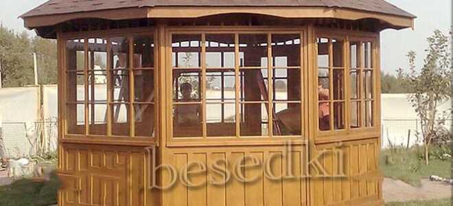 Деревянные беседки для дачи сборного типа