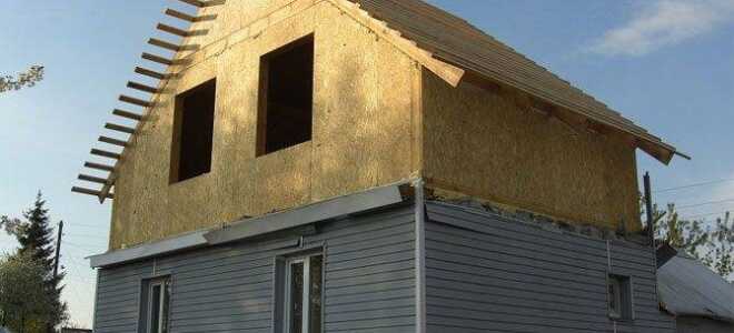 Второй этаж из СИП панелей в комбинированном доме