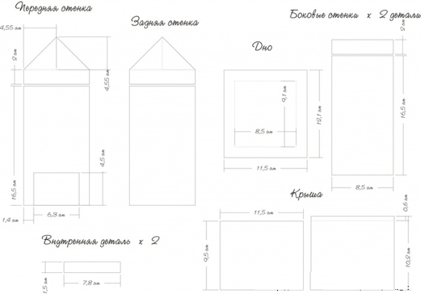 Проект простого неразборного домика