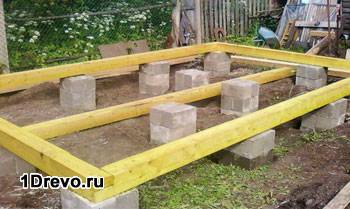 Фундамент для домика Фундамент для домика