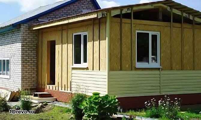 Каркасная пристройка