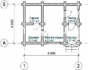 Вариант проектировки бани