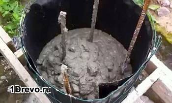 Заливка цемента
